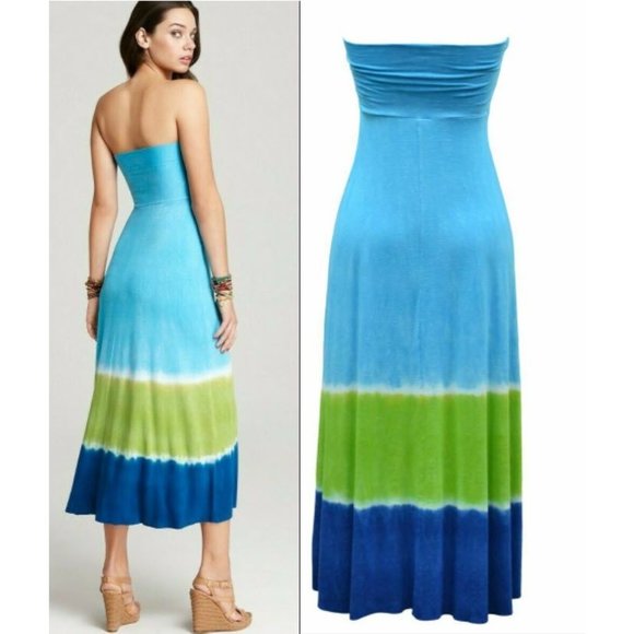 Lucky Brand Swimwear Caribbean Crush Tie Dye Tube Skirt Dress Size M/L - Picture 3 of 7